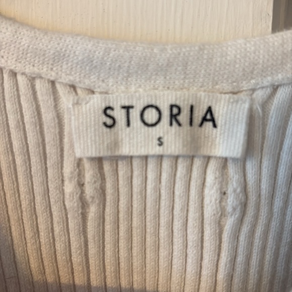 Cream Ribbed Tops Trio XS - Picture 4 of 9